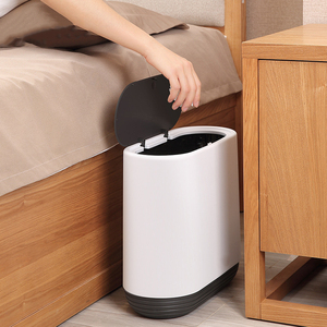 Simple Modern 10L Plastic slim trash can with lid small Garbage Container Bin for Bathroom Kitchen Home Office