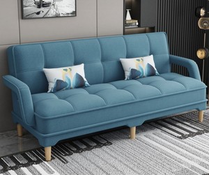 Divano letto angolare singolo pieghevole in tessuto con contenitore, meccanismo divano letto, prezzo più basso - Product Image 1