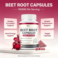 Capsules de complexe de betterave à marque privée avec poivre noir pour une absorption améliorée – Complément nutritionnel sportif