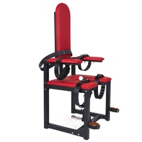 Chaise BDSM d'entraînement, de contrainte et de bondage, accessoire de punition, avec menottes et support pour baguette AV, pour la domination et le jeu de rôle de souveraine