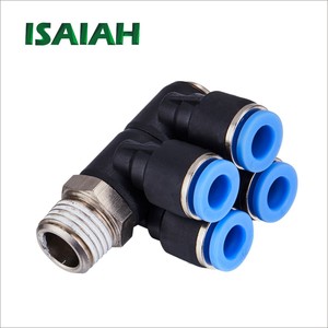 Piezas neumáticas de la marca Isaiah, conector rápido tipo Sang-a, Unión de mamparo de tubo de aire, accesorios de un toque - Product Image 1