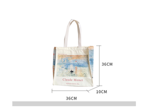 Bolsa exterior grande reutilizable lisa con estampado de logotipo personalizado de fábrica bolsa de compras de lona de algodón con bolsillo - Product Image 6