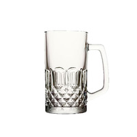 Vente en gros de chopes à bière classiques classiques classiques et incassables de 17/40oz, tasse en verre épaisse et forte pour boissons gazeuses, verre à bière pour le football