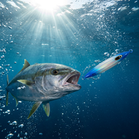 Leurre de pêche en mer profonde Tolure 200-600g, jig métallique lumineux pour maquereau, appât artificiel dur avec design de poisson bionique