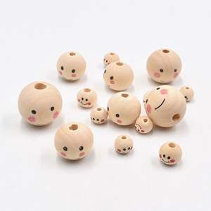 Juguetes para bebés Llaveros Decoración Láser sin terminar Cuentas sueltas Cuentas de madera DIY Lotus Natural No pintado 20mm Madera Estándar Bueno CN;GUA - Product Image 5