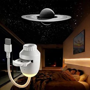 Projecteur de lumière nocturne USB portable 2-en-1 avec 3 films de projection pour la décoration de la chambre, du plafond et de la voiture - Product Image 4