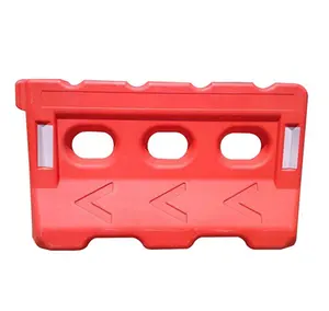Prezzo di vendita caldo di alta qualità giallo rosso che soffia barriere stradali riempite d'acqua di protezione del traffico di sicurezza in plastica - Product Image 1