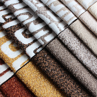 Tissu de rideau de canapé en jacquard chenille 2025, 100% polyester, résistant à l'eau, poids moyen, qualité supérieure, personnalisable, tendance