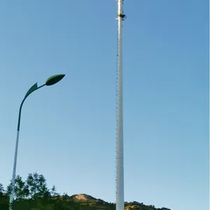 Outdoor 30M 40M Staal Thermisch Verzinkt Hoge Mast Antenne Mobiele Signaal Telefoon Signaal Communicatie Monopole