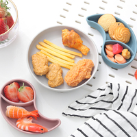 Ensemble d'alimentation pour bébé en silicone HHUIXUAN 2026 : Cuillère, bavoir, bol et assiette en silicone