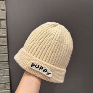 หมวกไหมพรมเด็กผู้ชายและเด็กผู้หญิงสำหรับฤดูใบไม้ร่วง/ฤดูหนาว สไตล์เกาหลี ผลิตจากผ้าสแปนเด็กซ์/ผ้าฝ้าย  แบบสวมหัว  หนานุ่ม อุ่นสบาย  พร้อมลายตัวอักษร - Product Image 4