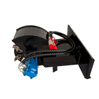 Nouvelle déchiqueteuse de souches et broyeur de bois multifonctionnel hydraulique ZM, mini et grand modèle, à fixer sur un mini-chargeur frontal, garantie 6 mois