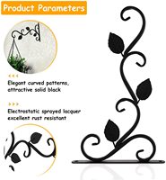Luodonya — crochet mural en métal pour le jardin, extérieur, plantes, fleurs, lanternes, support à suspendre, panier