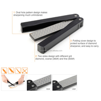 Affûteur de couteaux diamanté pliable double face Talentool avec revêtement TiCN pour usage domestique et industriel 300 # -1200 #   Grit Factory Direct