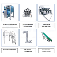 Machine d'emballage verticale FFS à plusieurs têtes de pesage pour le pesage et l'emballage des noix, des cacahuètes et du riz