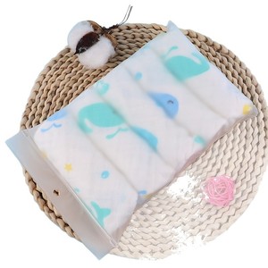 ผ้าขนหนูผ้ากอซสำหรับเด็กชิโดว์ 25x25 ซม. ผ้าฝ้าย 6 ชั้นพิมพ์ลายการ์ตูนผ้าเช็ดหน้าสำหรับทารกแพ็ค 5 ผืน - Product Image 5