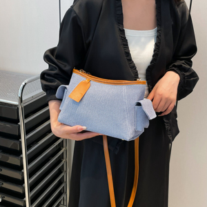 2025 été nouveau rétro Style coréen minimaliste carré sac à main femmes à la mode double sangle Zip Portable sac à bandoulière pour le printemps - Product Image 3