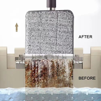 Vadrouille plate en microfibre avec manche magique Séparation des eaux usées rotative et paresseuse absorbante Lavage des mains gratuit