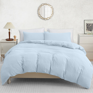 Ensemble de housse de couette en microfibre jaune uni ultra doux et confortable, 3 pièces, comprenant 2 taies <span class=keywords><strong>d</strong></span>'<span class=keywords><strong>oreiller</strong></span> et 1 housse de couette à fermeture éclair (Queen <span class=keywords><strong>90x90</strong></span>) - Product Image 4