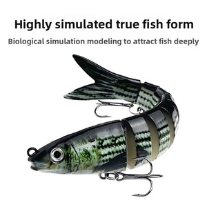 <span class=keywords><strong>Leurre</strong></span> de pêche en plastique imprimé en 3D, multi-segments, en forme de poisson, dur, 13,5 cm, 18 g - Product Image 4