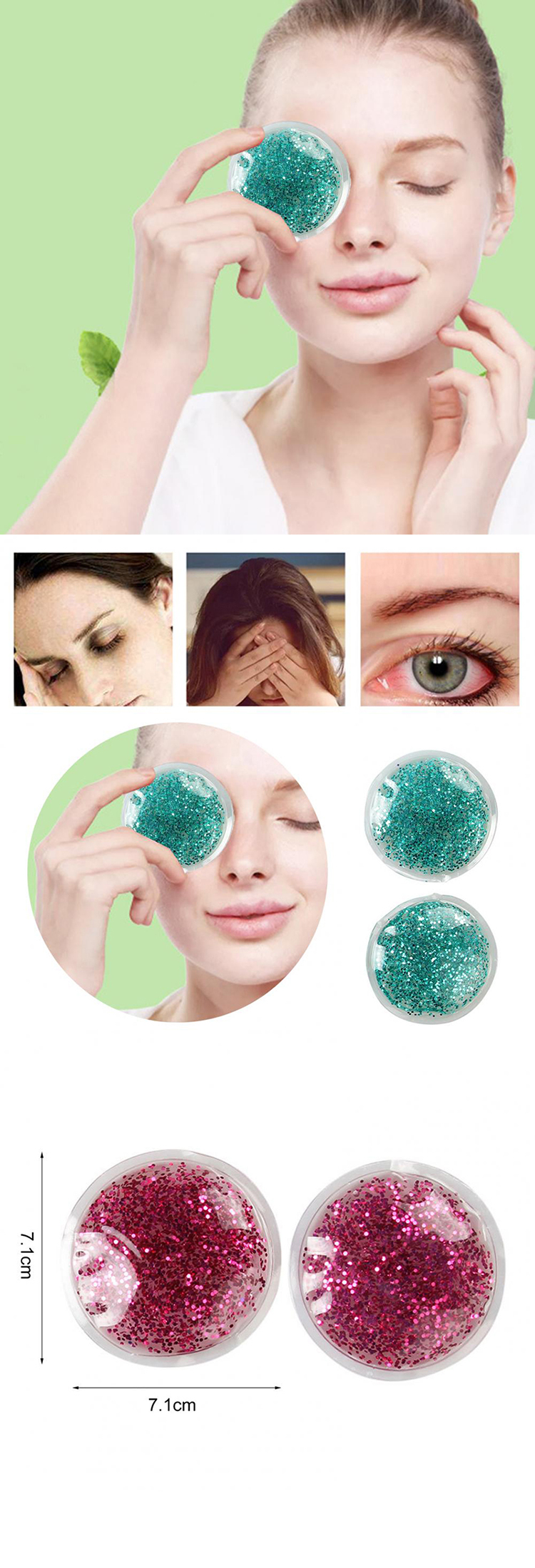 cold promotional comfort cooling gel eye mask tpu gel cool eye pad wholesale