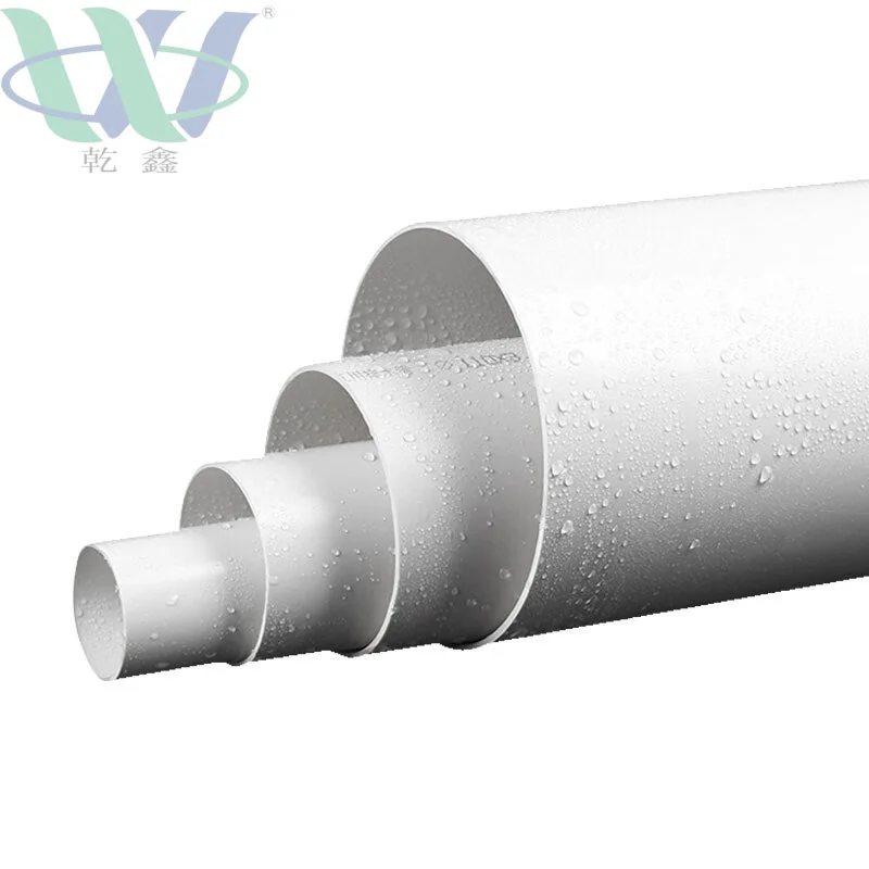 DN50-630mm ПВХ коррозионная стойкость круглые дренажные трубы пластиковые трубы для использования водосточных труб
