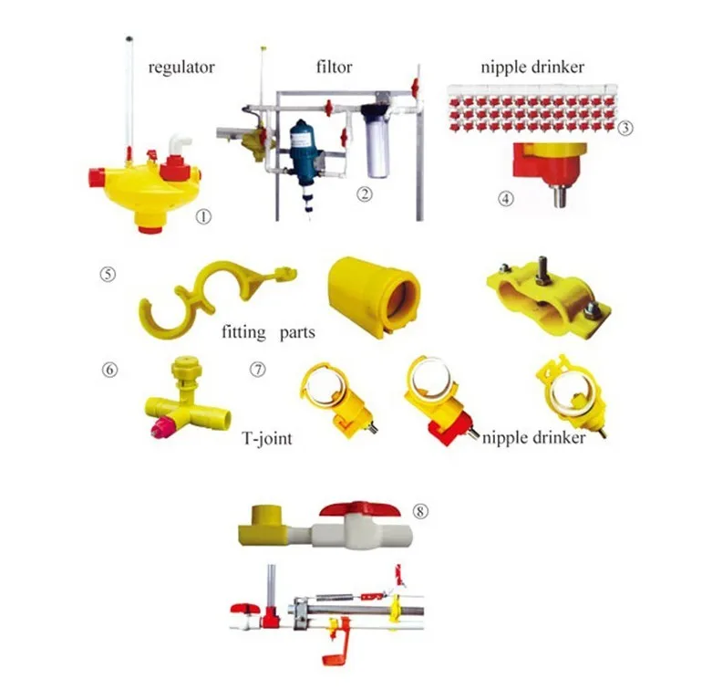 Poultry farming chicken feeder equipment Complete Automatic Broiler Feeding and Drinking line machinery