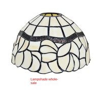 Abat-jour de remplacement 12 pouces en verre teinté baroque rose libellule pour lampe de table, lampes suspendues et luminaires de plafond