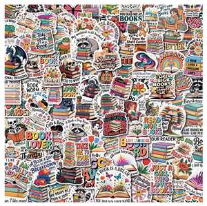 Newly 100PCS reading bookish book lover gift read sticker