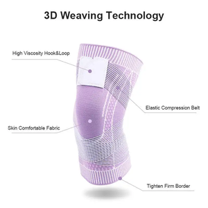 3D Knitted <b>Compression</b> <b>Knee</b> Brace, Breathable Non Slip <b>Knee</b> Support for Sports Running Gym Meniscus Patella Protection - Product Image 4