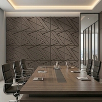 Service de conception gratuit, panneau acoustique 3D, formes personnalisables, panneau insonorisant en fibre de polyester avec guide d'installation professionnel