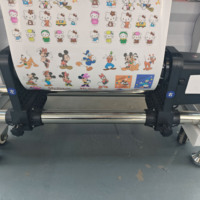 Printer Stiker Digital UV DTF Warna Mudah Dipakai Roll-to-Roll Inkjet 3 Head 6 Cartridge Kontrol Layar Sentuh Resolusi Tinggi 2400 DPI