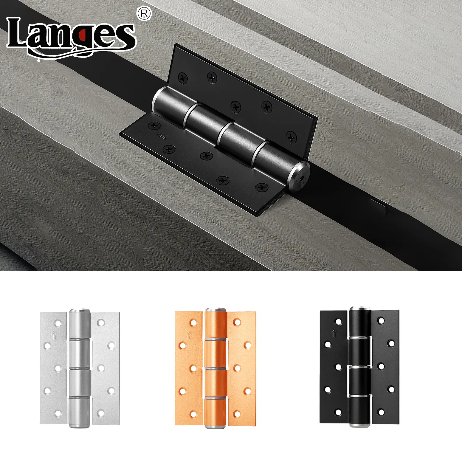 Aluminum Alloy Closing Positioning Damping Automatic Invisible Door Hydraulic Spring Hinge