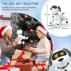Robot Perro Inteligente con Sensor Táctil Infrarrojo y Programación IA, Control Remoto de 10m, Juguete Educativo de Plástico para Niños con Ruedas Mecanum - Product Image 6