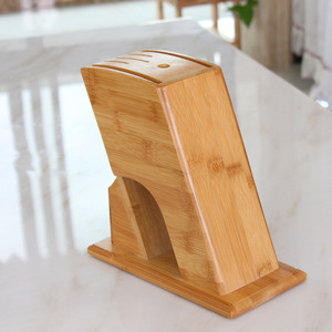 Porte-couteaux en bambou de montagne, design simple, support de rangement multifonctionnel pour couteaux de cuisine - Product Image 5