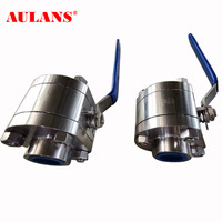 Vanne à bille soudée haute pression en acier inoxydable 304 / 316L Q61F vanne à bille forgée en trois pièces DN15-DN200