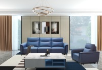 Canapé d'angle confortable en cuir 3 places inclinable pour salon - Collection Hot Sale