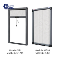Moustiquaire coulissante en aluminium découpable certifiée CE, design européen, de 0,5 m à 3 m, certifiée Blue Angle