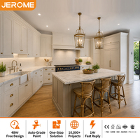 Ensemble complet de meubles de cuisine modernes sur mesure, design gratuit pendant 48 heures, style Shaker blanc, en bois massif, armoires de cuisine modulaires pour la maison