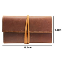 Étui à tabac vintage en cuir fait main de haute qualité Boshiho RTS, prix bas, pour feuilles à rouler