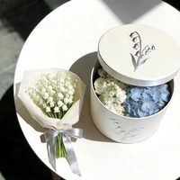 Op maat gemaakte, handgemaakte, recyclebare, elegante boeketverpakkingen van papier, met hete-stempeling voor verse, gedroogde en geconserveerde bloemen