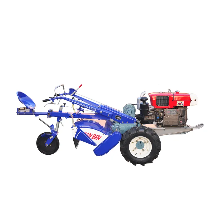 Miwell Farm Machinery 2 wheels tractor high quality 15HP Power Tiller Walking Tractor with Rotavator