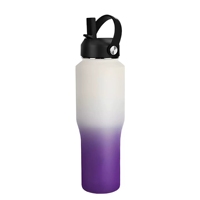 Bouteille d'eau à double paroi sous vide en acier inoxydable de 32oz, nouveau gobelet thermique pour voiture avec logo portable