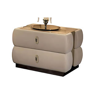 Juego de cama doble king size de diseño moderno de alta calidad, cabecero de cuero Led, marco de madera de lujo para el hogar, juegos de dormitorio completo, muebles - Product Image 3