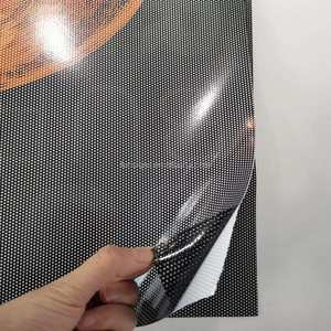 Vinilo Perforado de Visión Unidireccional <span class=keywords><strong>para</strong></span> <span class=keywords><strong>Ventanas</strong></span>, Adhesivo Personalizado con Logotipo, Duradero, <span class=keywords><strong>para</strong></span> Publicidad Comercial en Exteriores, Calcomanía <span class=keywords><strong>para</strong></span> Vidrio - Product Image 2