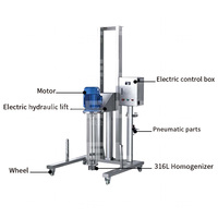 LINHE-Mélangeur mobile électrique ou pneumatique à haut cisaillement, disperseur, homogénéisateur cosmétique, produits chimiques liquides, émulsifiant