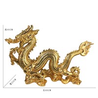 2024 chanceux chinois Dragon maison bureau Fengshui décor Dragones Chinos Figuras luxe chinois nouvel an Dragon décoration