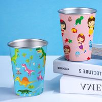 Acier inoxydable Enfants 12OZ Vide Bière Tasse Pinte Gobelets Conception De Luxe Isolation Thermique 6 Heures Portable Partie Empilable BPA