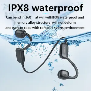 Новое поступление, стерео Ipx8, водонепроницаемые Mp3, 32 г, с открытым ухом, Bluetooth, плавательные наушники, Спортивные Беспроводные наушники с костной проводимостью