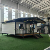 Villa préfabriquée de luxe, maison modulaire, maison de luxe portable, maison mobile extensible en conteneur de 20 pieds, 40 pieds, 2, 3 ou 4 chambres